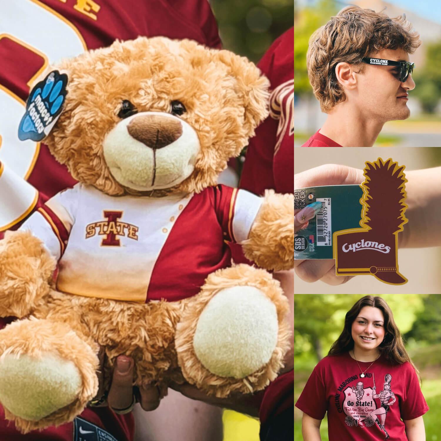 A collage showing Iowa State Marching Band Collection